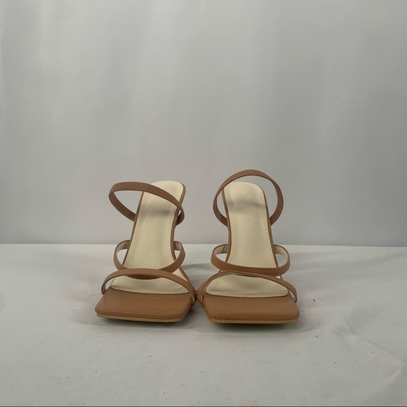 No Brand Square Toe Mule Sandal in Brown Size 7 or 38 - Picture 4 of 6